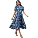LABEL ADRIJA Pure Cotton Calf Length Midi