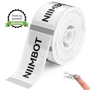 niimbot label maker tape d11 055 inches 118 inches adapted label print paper 210 pcs transparent 210 labels