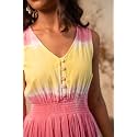 LABEL REYYA Women39s Rayon Staple Bohemian Printed