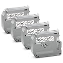 Labelife M-K131 Label Tape Replace for Brother M Tape Clear 12mm 0.47