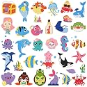 Labeol Diamond Art Kits for Kids Boys and Girls Ages 6-8-10-12 Easy to DIY Creative Diamond Art Sticker Craft by Numbers Kits for Kids and Adult Beginners (sea)