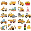 Labeol Diamond Art Kits for Kids Boys and Girls Ages 6-8-10-12 Easy to DIY Creative Diamond Art Sticker Craft by Numbers Kits for Kids and Adult Beginners (Engineering Vehicles)