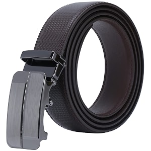 Labnoft Mens PU Leather Auto Lock Belt