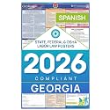 Labor Law Poster Georgia 2026, Spanish, State, Federal Notices 26 x 39.5