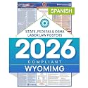 Labor Law Poster Wyoming 2026, Spanish, State, Federal Notices 26 x 39.5