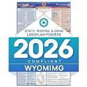 Labor Law Poster Wyoming, State, Federal Workplace Notices 26 x 39.5