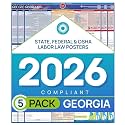 Labor Law Posters Georgia 2026, 5-Pack, State, Federal Workplace Notices