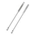 Laboratory Spatula(PACK OF 2), Stainless Steel, 6 inch or 15.5 cm Length, Dual-Ended with Round Spoon and Flat Face Design for laboratory and multipurpose use