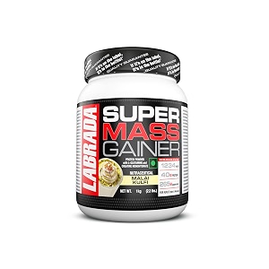 labrada super mass gainer 1kg  high-calorie protein powder for muscle growth amp recovery 1246 calories  40g protein  265g carbs  malai kulfi flavor  3g creatine  500mg glutamine 1000gm