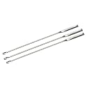 Labworld Stainless Steel Micro Wire Spatula Spoon double ended for chemistry Laboratory flat end type (12)