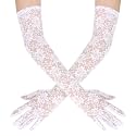 Lace Gloves Women, Elegant Long Elbow Opera Lace Gloves for Women