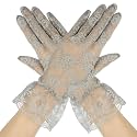 Lace Gloves Women Halloween Gloves Formal Glove for Evening Wedding Opera