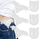 Lace Waist Extender for Jeans, Vintage Sewing Fastener Waistband Extenders