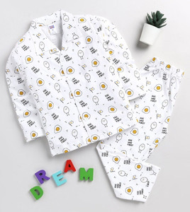 lacia lobo kids nightwear baby boys  baby girls printed cotton blend