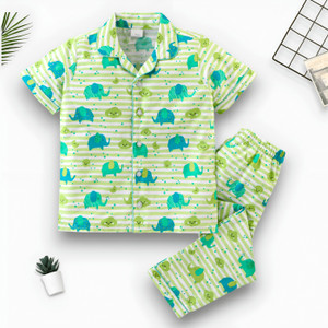 lacia lobo kids nightwear baby boys  baby girls printed cotton blend