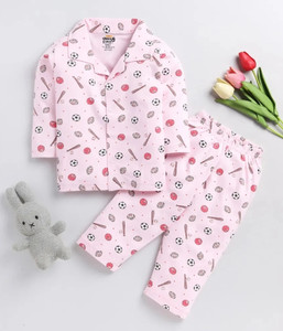lacia lobo kids nightwear baby boys  baby girls printed cotton blend