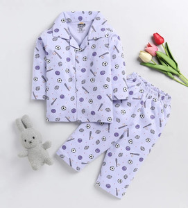 lacia lobo kids nightwear baby boys  baby girls printed cotton blend