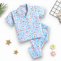 LACIA LOBO Kids Nightwear Baby Boys & Baby Girls Printed Cotton Blend
