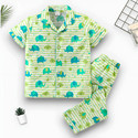 LACIA LOBO Kids Nightwear Baby Boys & Baby Girls Printed Cotton Blend