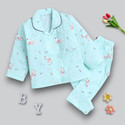 LACIA LOBO Kids Nightwear Baby Boys & Baby Girls Printed Cotton Blend