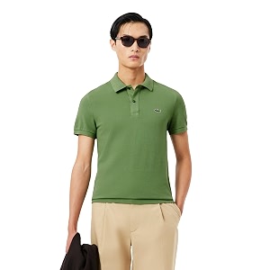 Lacoste Mens Cotton Slim Fit Polos