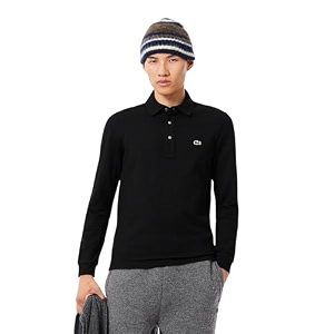 lacoste men polos cotton blend slim fit