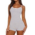 Lacozy Pajamas for Women Summer Lace Onesie Romper Sexy Pjs Cute Loungewear