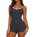 Lacozy Pajamas for Women Summer Lace Onesie Romper Sexy Pjs Cute Loungewear