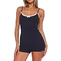 Lacozy Pajamas for Women Summer Lace Onesie Romper Sexy Pjs Cute Loungewear