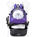 Lacrosse Bag, Field Hockey Bag with Two Stick Holders, Large Lacrosse Backpack with Separate Cleats Shoe Compartment