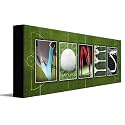 LACROSSE Custom Photo Name Art | Premium Stretched Canvas | 36”x12"
