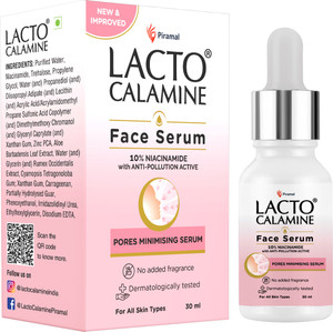lacto calamine 10 niacinamide face serum minimize pores  pigmentation suitable all skin types