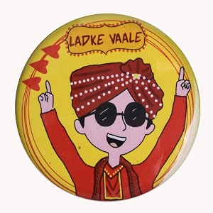 Ladkiwale Team Bride Wedding Badges propsBatches