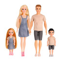 Ladli Premium Family Dolls Set | Fashion Dress Change Dolls for Girls Birthday Gift