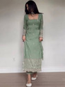 LADUDI PISTA WOMEN Embroidered Kurta TrouserPant 