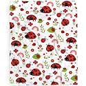 Lady-Bug Baby Blanket Gifts Super Soft Lady-Bug Toddler Blanket for Boys Girls, Newborn, Infant Nursery Crib 30x40 in for Pet/Toddler