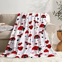 Lady-Bug Blanket Gifts for Girls Boys, Super Soft Lady-Bug Blanket Decor Stuff, Lightweight Microfiber Cozy Plush Throw for Couch BedM 60"x50" for Teens