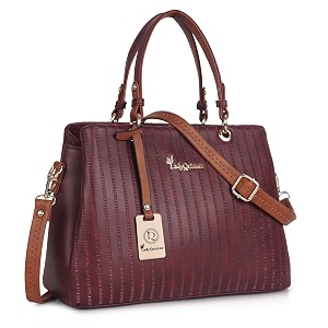 Lady Quinton Womens Striped Line Handbag for