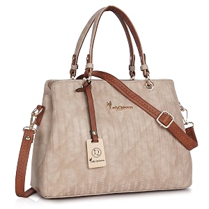 Lady Quinton Womens Striped Line Handbag for