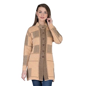 LADY WILLINGTON Womens Wool Round Neck Cardigans