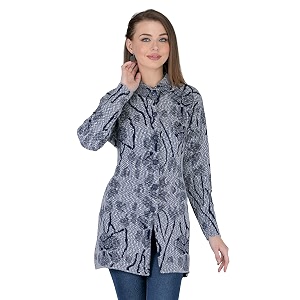 LADY WILLINGTON Womens Wool Round Neck Cardigans