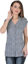 lady willington Women Self Design V Neck