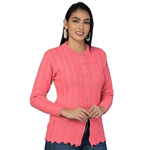 lady willington women woolen round neck cardigan sweater heavy front long kadai cardigan winter wear pure wool cardigan for women free size cotty warm cardigans with side pockets