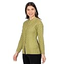 Lady Willington Women Woolen Round Neck Self