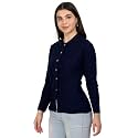 Lady Willington Women Woolen Round Neck Self