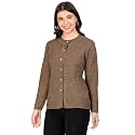 Lady Willington Women Woolen Round Neck Self