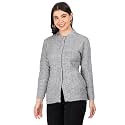 Lady Willington Women Woolen Round Neck Self
