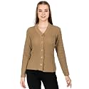 Lady Willington Women Woolen V-Neck Self Design