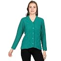 Lady Willington Women Woolen V-Neck Self Design