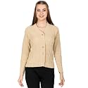Lady Willington Women Woolen V-Neck Self Design